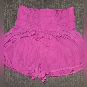 FP Movement by Free People High Waist Magenta Shorts